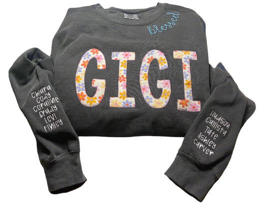 GIGI custom name sweatshirt