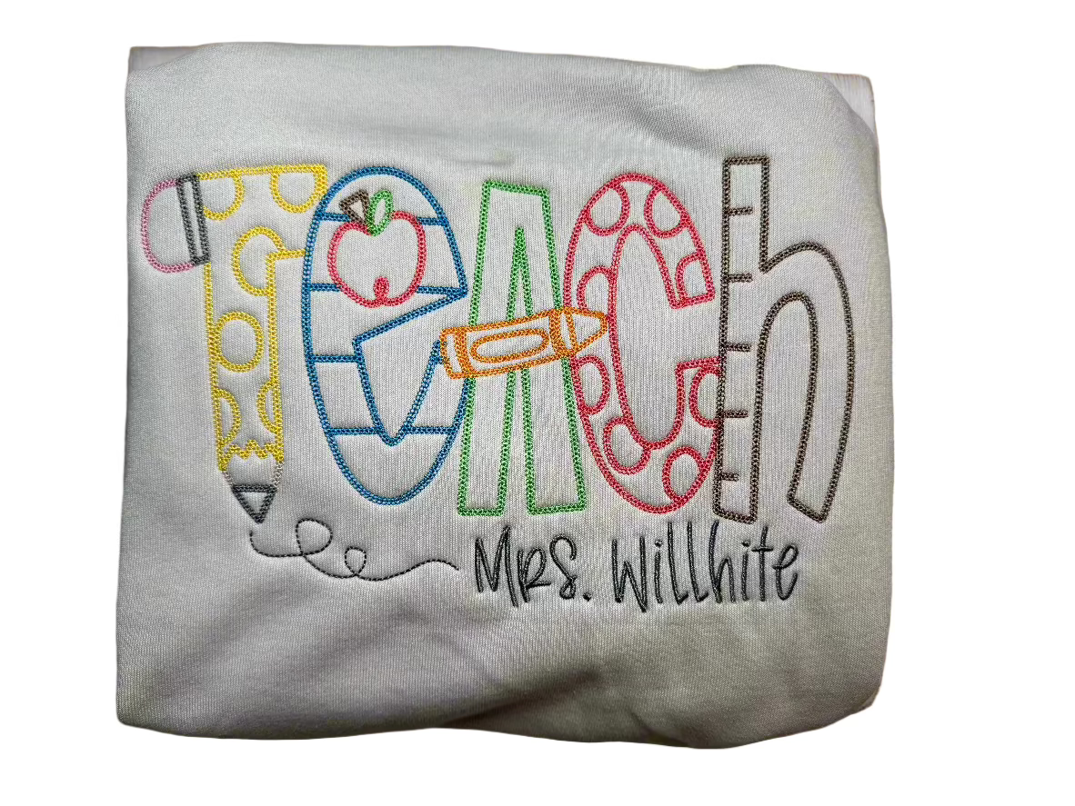 TEACH sweatshirt custom